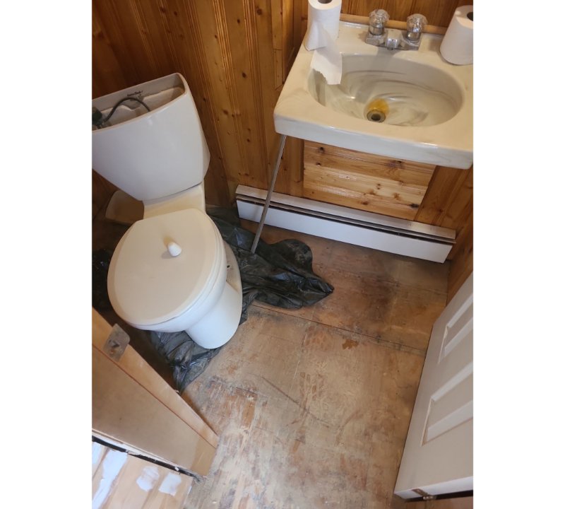 Before Bathroom Flooring Install